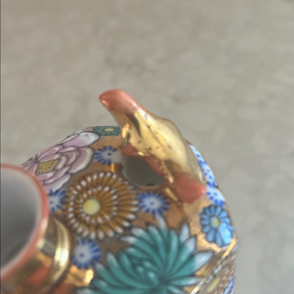 Vintage Japanese Whistling Warbler Bird Sake Bottle Kutani Ware - Picture 7 of 7